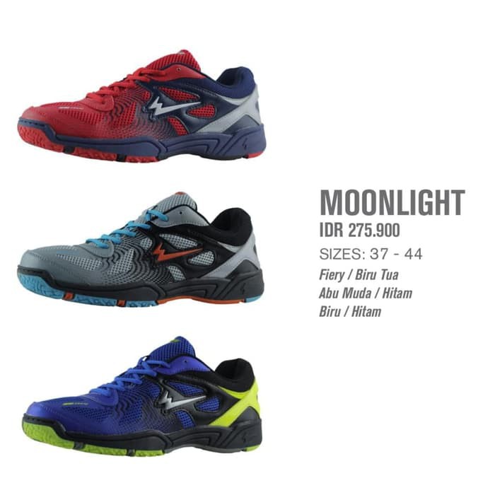 Langsung Order Sepatu original merk EAGLE tipe Moonlight merah/biru tua terbaik