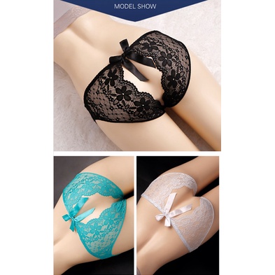 Celana Dalam Sexy Crotchless Ukuran Besar G Sting Wanita Lingerie Seksi Low Waist Thongs 3C150