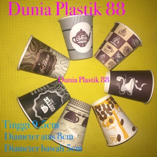 Kertas Putih Polos Murah Paper Cup 8 Oz Pack 50pcs Gelas Kertas  Kopi 8oz 