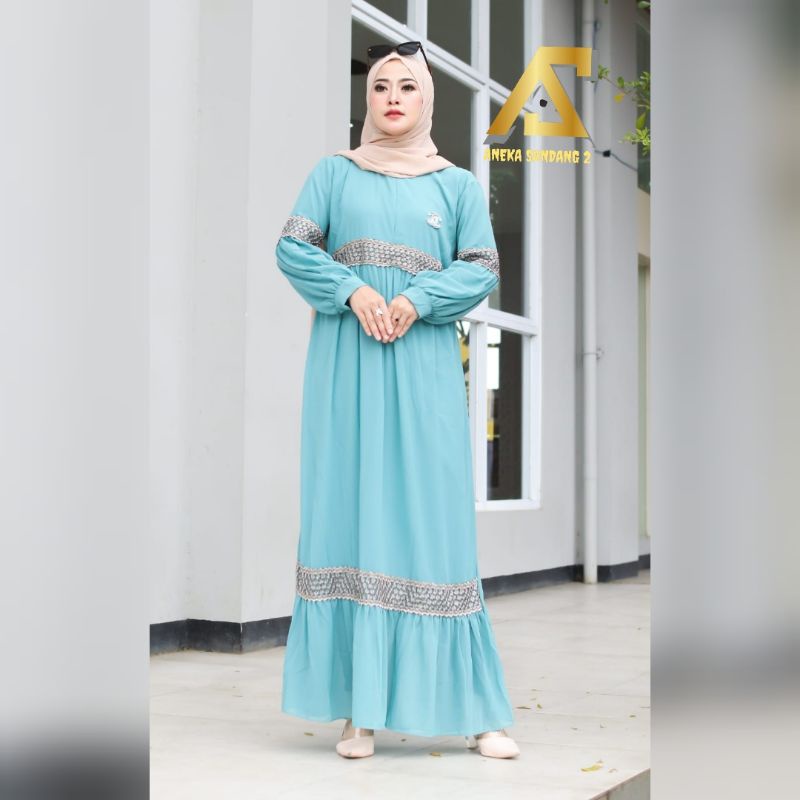 𝐁𝐢𝐬𝐚 𝐂𝐎𝐃 | Gamis Danita maxy ceruty jumbo+standar