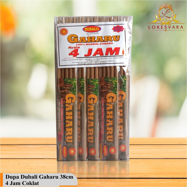 Dupa Hio Wangi Harum Aromaterapi Dubali Gaharu 4 Jam 38cm Cokelat