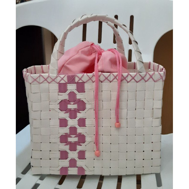 Tas Anyam + Kantong serut