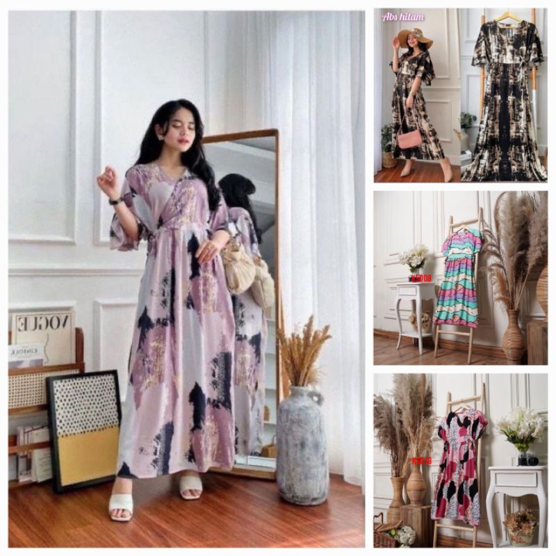 BEST SELLER KAREEN DRESS | KIMONO TANGAN LONCENG | TALI SAMPING | BUSUI HOME DRESS KEKINIAN dress kimono daster