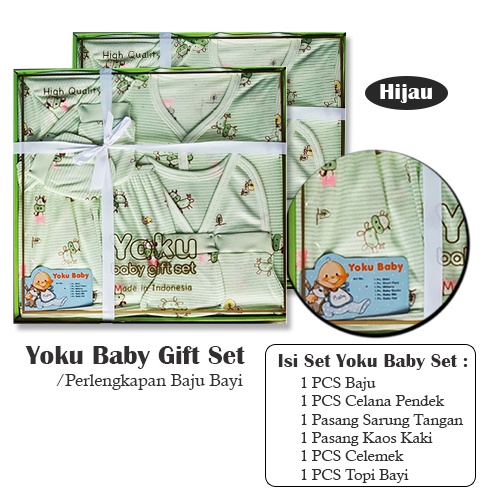 Yoku Baby Gift Set Motif Kado Perlengkapan Baju Bayi / Baby Gift Set Newborn