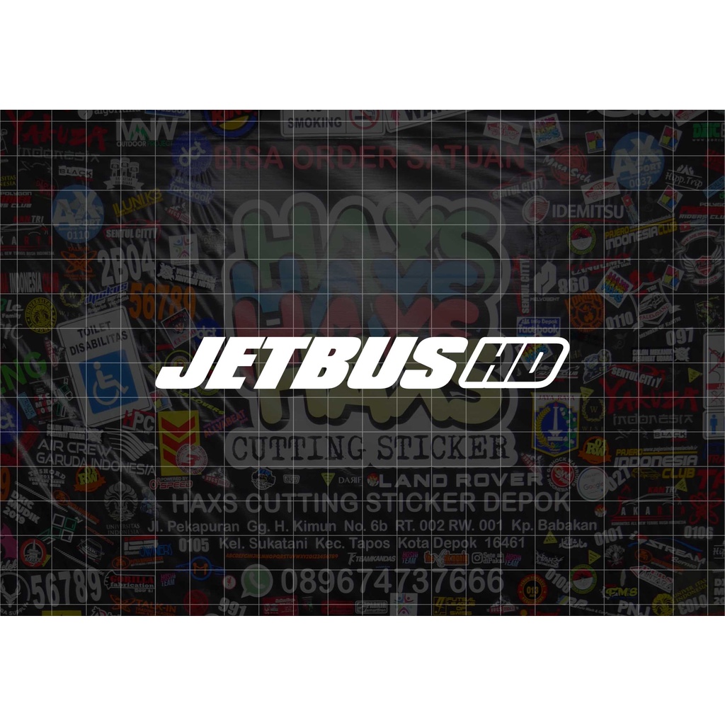 Cutting Sticker Bismania Jetbus HD Ukuran 12 Cm Untuk Mobil Motor