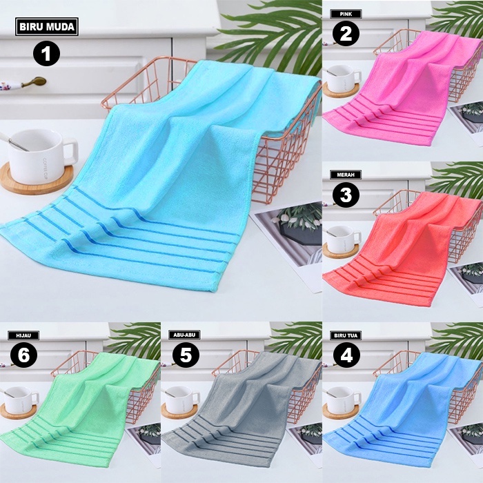 Handuk Olahraga MERAH PUTIH 100x50 / Handuk Sport / Handuk Muka / Handuk Souvenir / Ukuran/Handuk Kecil/handuk polos/daya/serap/tinggi/dan/lembut/Handuk Bulu/Tebal/Handuk Murah (H41)