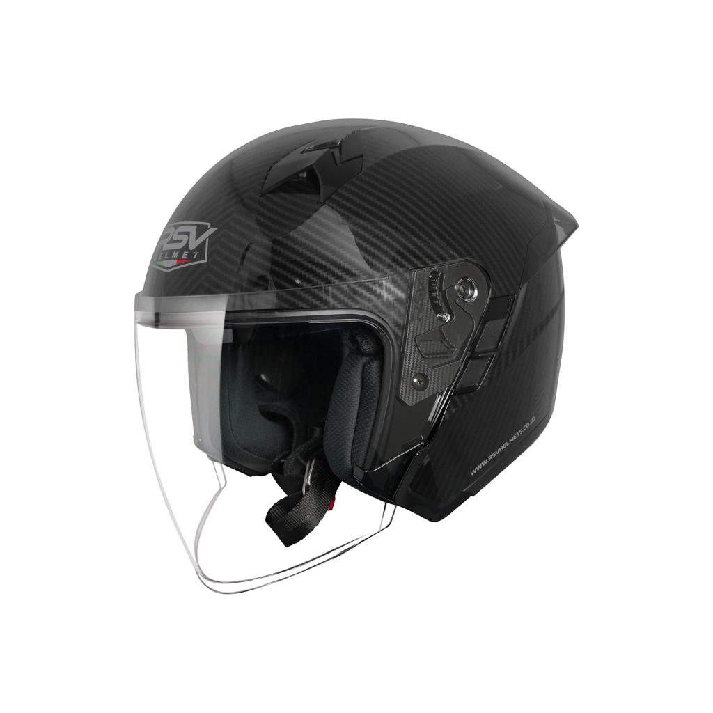 HELM RSV SV300 CARBON GLOSSY BUNDLING VISOR DARKSMOKE / IRIDIUM SILVER