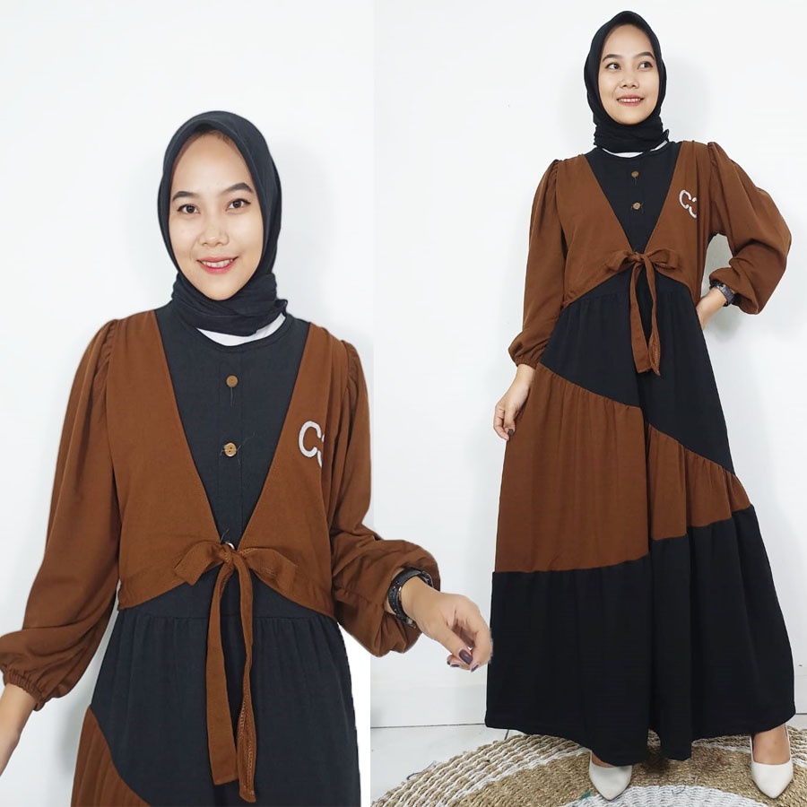 KHANIRA DRESS VIRAL OUTER PREMIUM NYATU GL FASHION