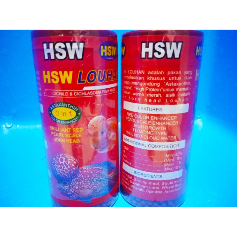 PELET IKAN LOUHAN TERBAIK HSW LOUHAN