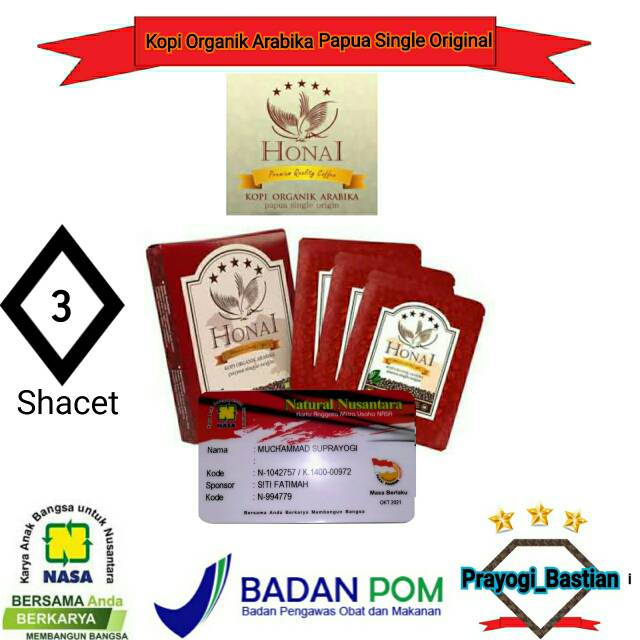 

Honai Kopi Organik Arabika Papua Single Original