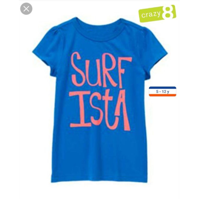 CR*ZY8 Kaos Anak Perempuan 5 - 12 Tahun