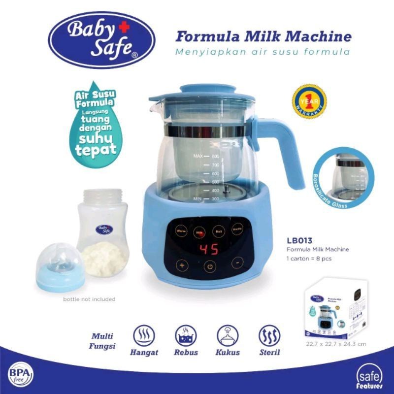 Baby Safe Formula Milk Machine LB013 / Mesin Susu Formula Multifungsi BabySafe Mesin Susu Bayi