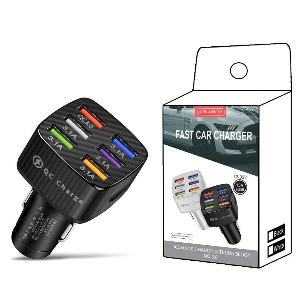 [RO ACC] NVN-SV8 NANVAN CAR CHARGER MOBIL FAST CHARGING 6 USB QUALCOMM 3.0