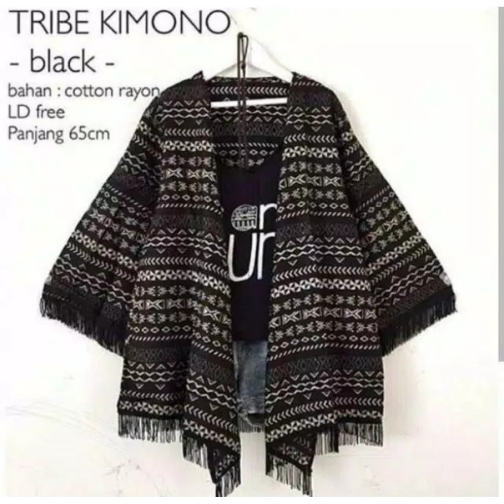 BABALI FASHION - CARDIGAN WANITA - CARDIGAN KIMONO RUMBAI - BAHAN KATUN RAYON