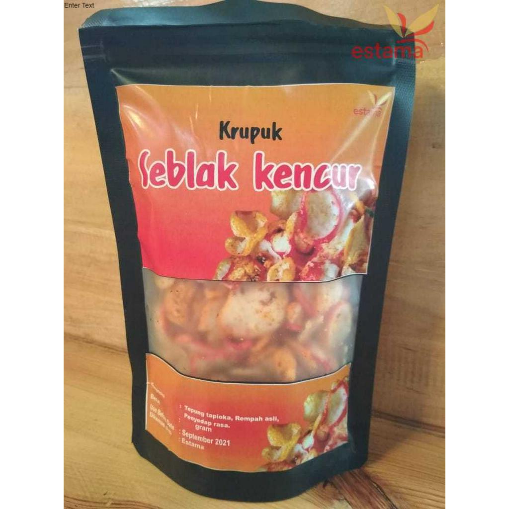 

Kerupuk seblak kencur 50 & 200gr (krupuk seblak kencur repack)