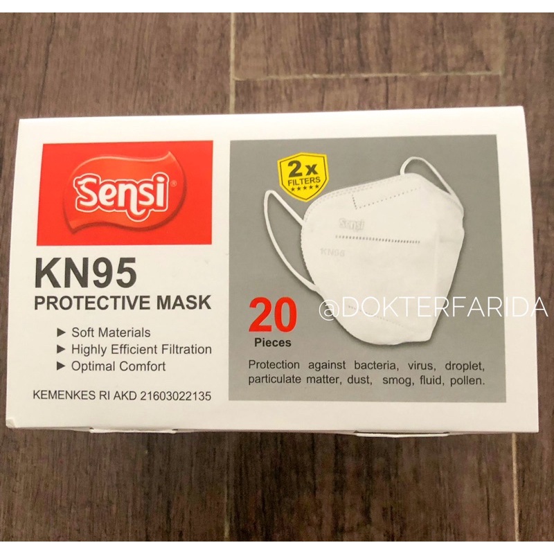 SENSI KN95 PROTECTIVE MASK | Masker Sensi KN95 - Satuan