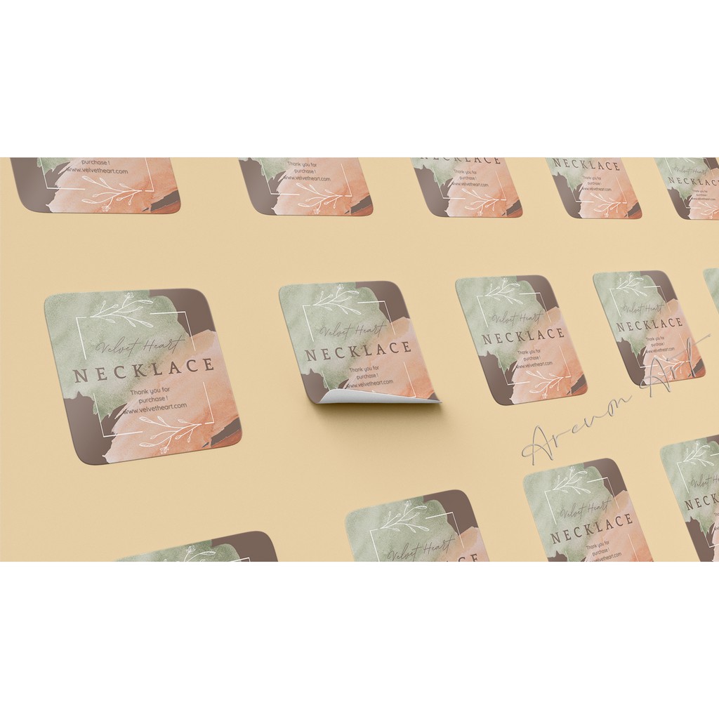 STICKER LABEL / Sticker logo / Stiker Custom  / Print sticker olshop / Sticker Produk-7