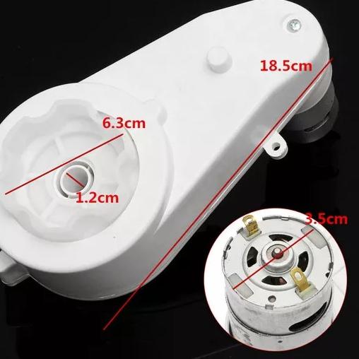 ♂ PENGGERAK MOBILAN ANAK GEAR BOK GEARBOX DINAMO 550 GTR MOBIL MOTOR MAINAN ANAK 12 VOLT 6 VOLT MOBI