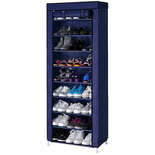 Rak Sepatu 10 Tingkat 9 Ruang Cover Polos Shoes Rack 10 Layer 10th Shopee Indonesia