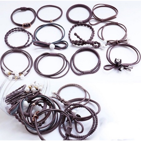 Ikat Rambut 12 in 1 Fashion Wanita / Accesories Rambut Import / Ikat Rambut Murah-8