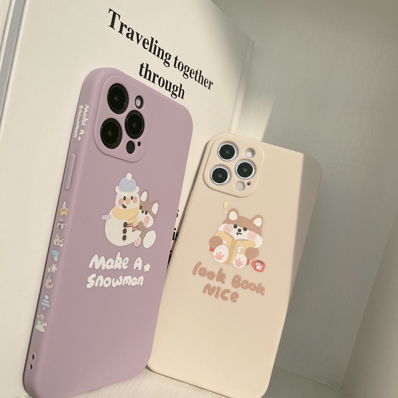 Soft Case Silikon Motif Kartun Anjing Lucu Untuk Iphone 14 7 8 Se 2020 7 + 8PLUS XS XR 11 12 13 PRO MAX