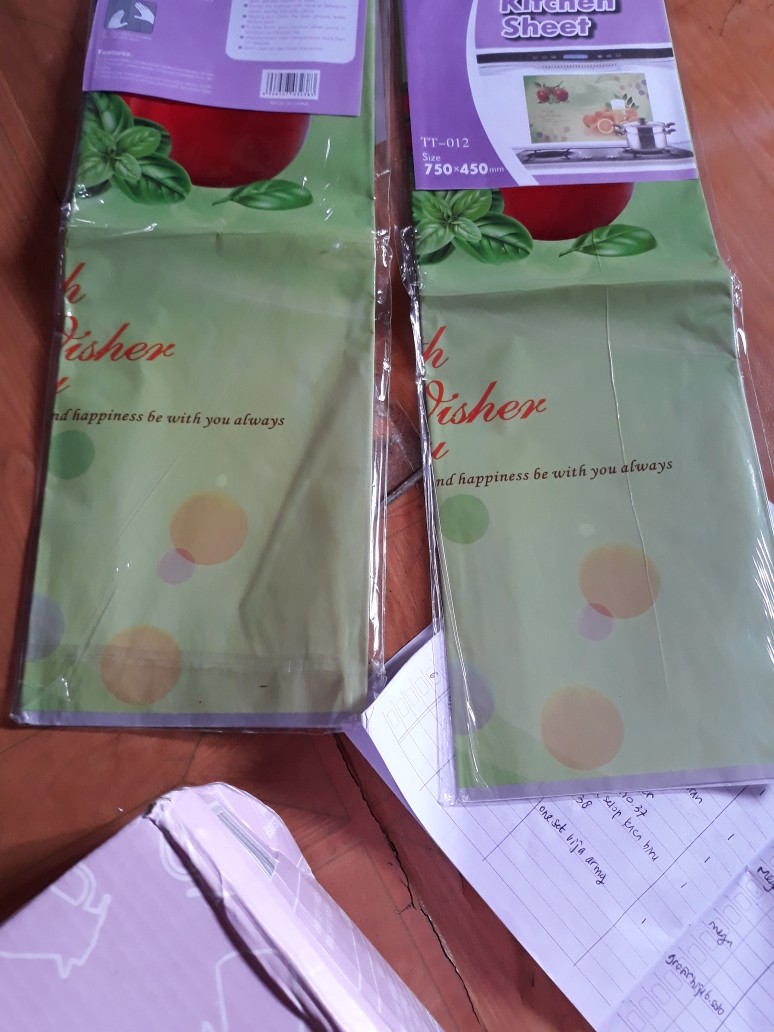 Stiker Dinding Dapur Allmunium Foil