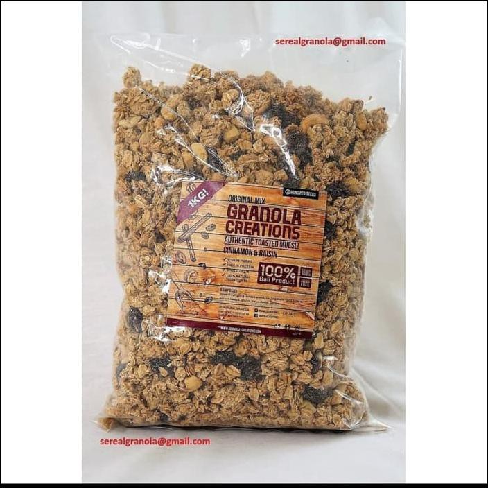 

GRANOLA CREATION CINAMON RAISIN KAYU MANIS 1KG