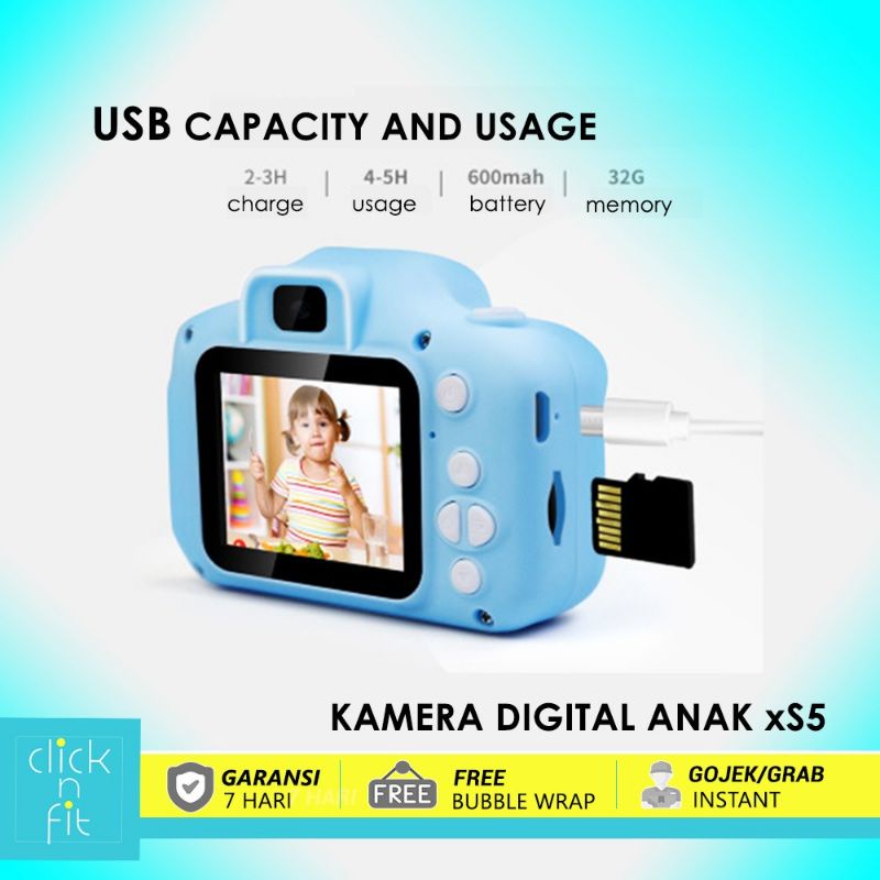 KAMERA 32 GB MEMORY  MINI ANAK HD + MICRO SD 32GB camera anak kamera children camera