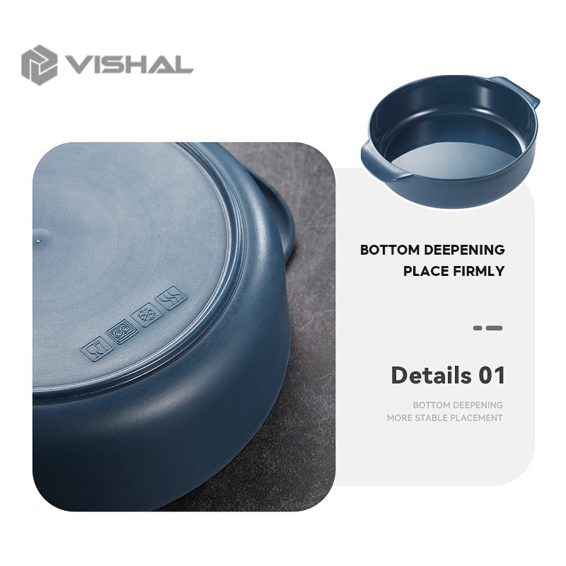 VISHAL Mangkuk Binaural Mangkok Wheat Straw/Mangkuk Kuah Bahan Jerami Makan Bowl VS-81