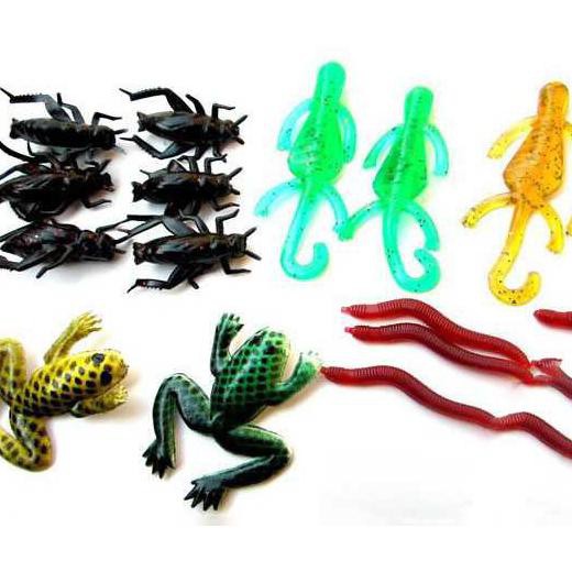 Lure 100Pcs Umpan Pancing ikan Mancing Bentuk Kodok Laut Tawar Palsu