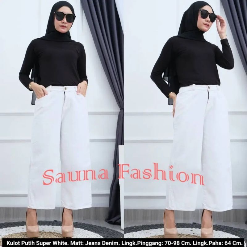 Kulot Jeans Putih