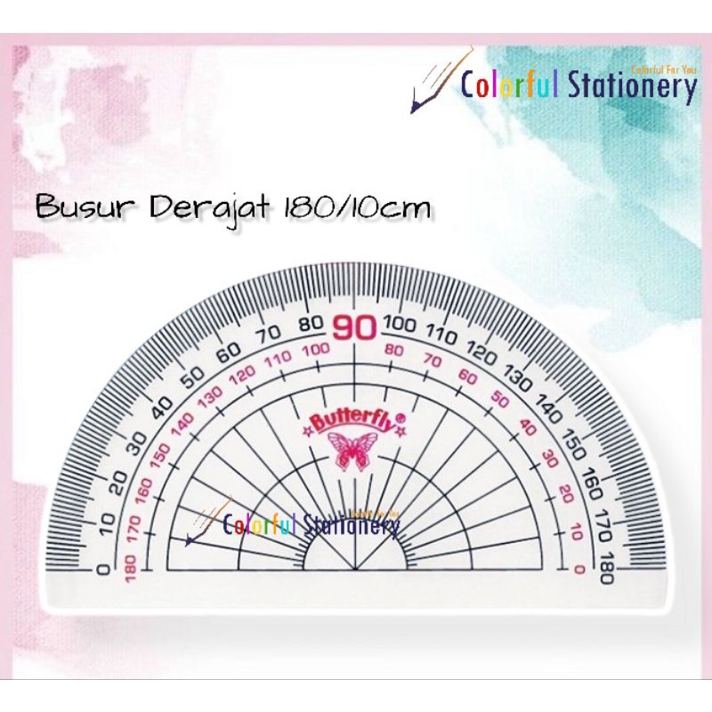 

Busur Derajat Butterfly New 180/10 cm