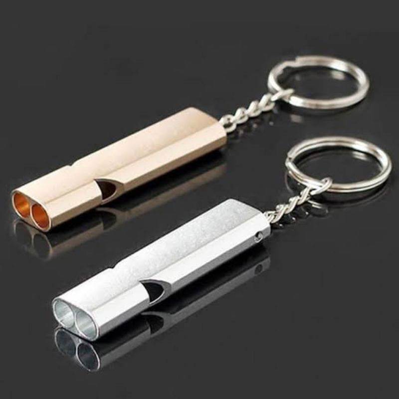 PELUIT ULTRASONIC MELATIH BURUNG | GANTUNGAN KUNCI PELUIT SURVIVAL EMERGENCY WHISTLE KEYCHAIN |