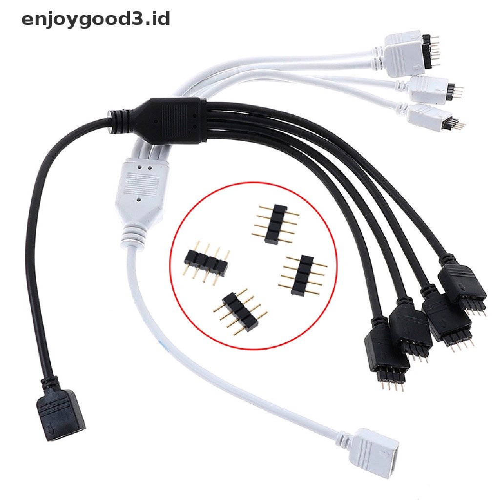 Kabel Konektor Splitter 1 Ke 3Rgb 4 Pin Untuk Lampu Led Rgb 4