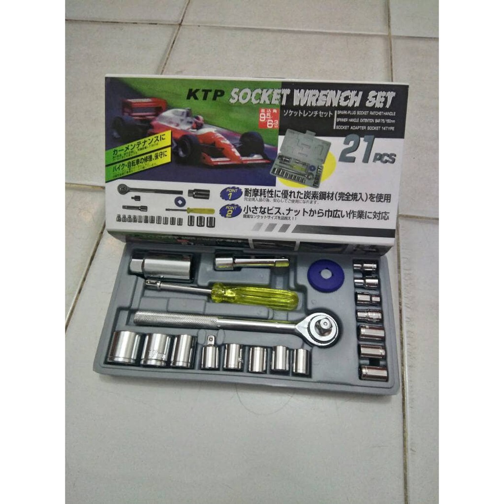 Kunci sok sock set 21 pcs ATS