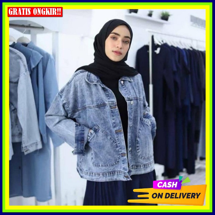 Jkt Jens Cewek Murah Terbaru Jaket Jeans Wanita Oversize Jaket Wanita Import Premium Jeket Remaja Ce