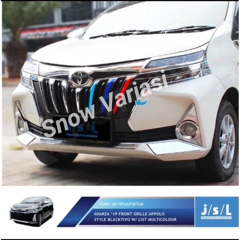 JSL Appolo Grill Depan All New Avanza Front Grille Appolo Colour