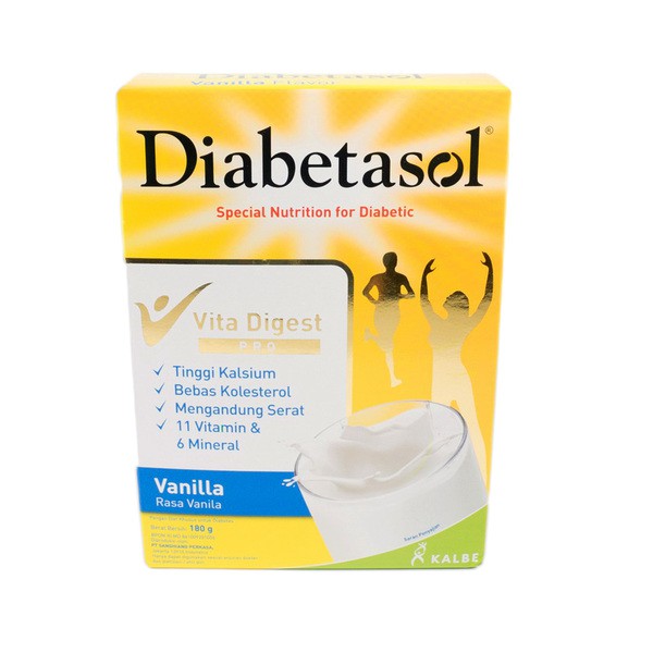 

DIABETASOL Vita Digest Pro 180gr Susu Bubuk untuk Diabetes Vanila