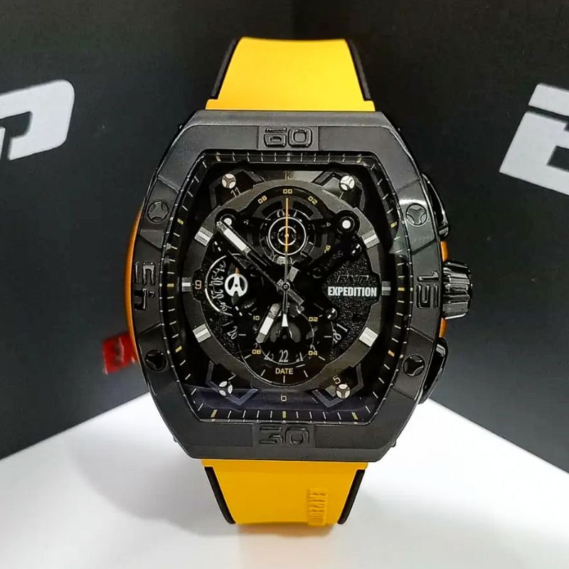 Jam Tangan Pria Expedition EXP 6800 Mc Yellow Spesial Edition Original