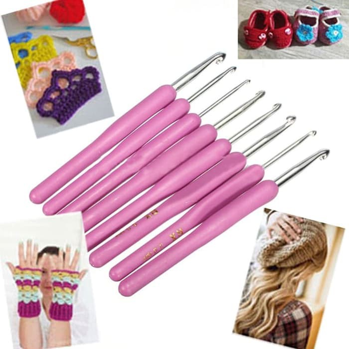 Crochet Hook - Hakpen 2.5/3.0/3.5/4.0/4.5/5.0/5.5/6.0mm (8pcs)