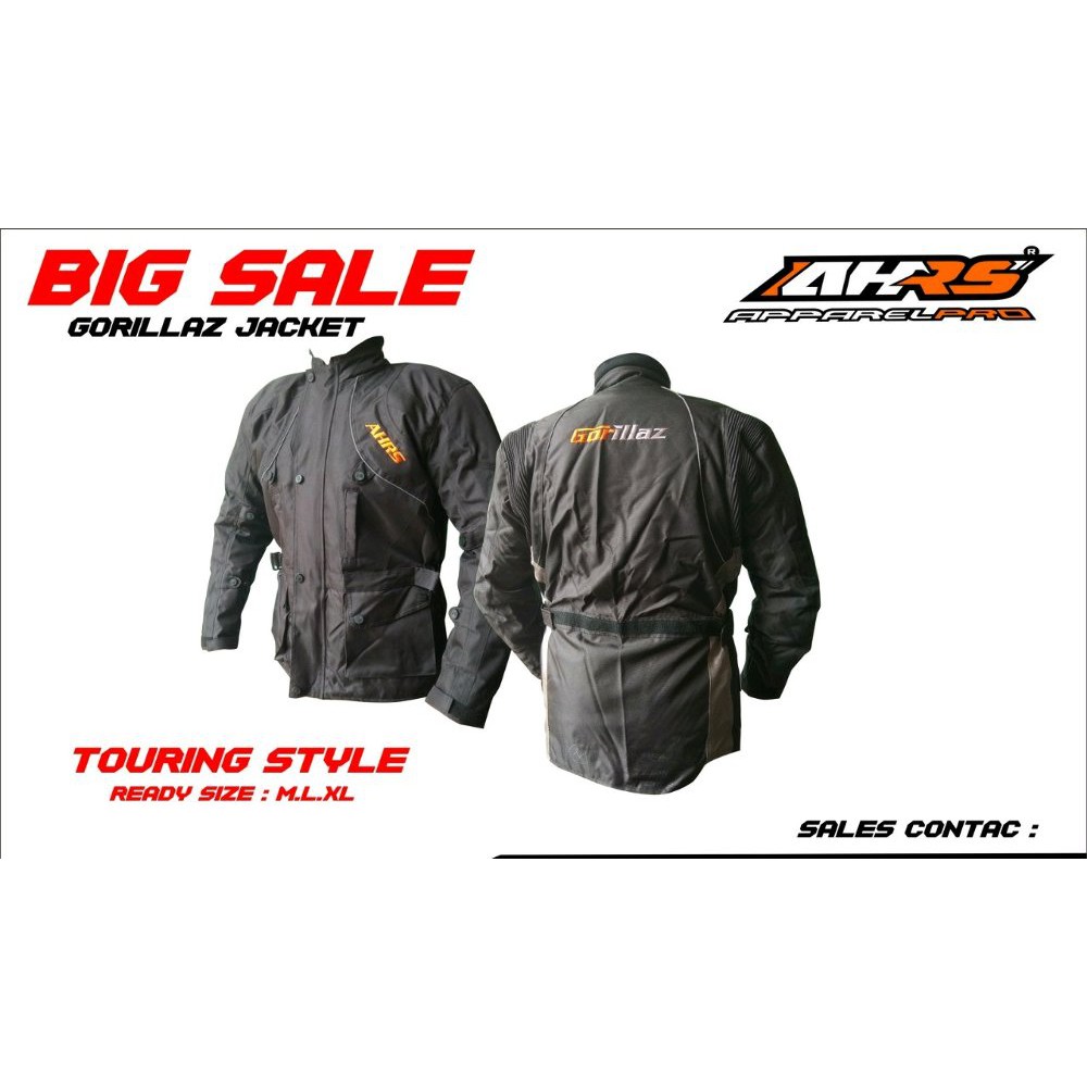 JAKET AHRS GORILLAZ JAKET MOTOR AHRS