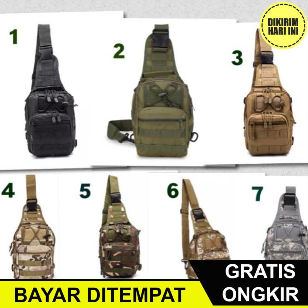 (BAYAR DITEMPAT) JB936 TAS SELEMPANG TACTICAL / TAS SELEMPANG MILITARY TACTICAL IMPORT / TAS