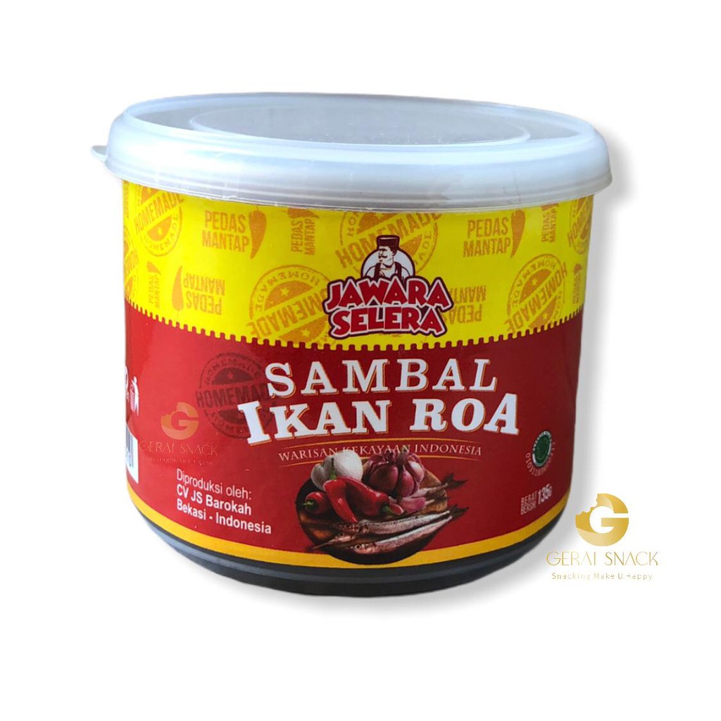 Sambal Ikan Roa Home Made Jawara Selera Halal Terdaftar (135gr)