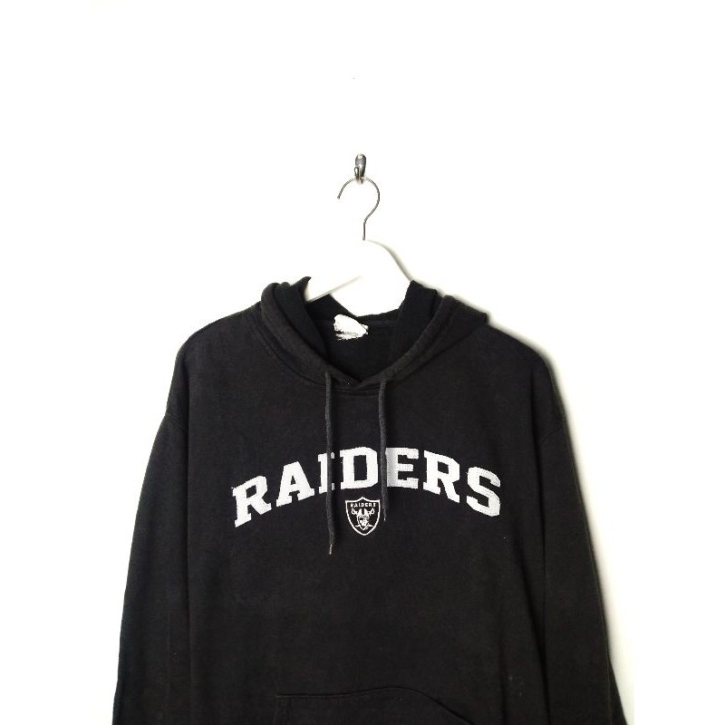 hoodie raiders second by nfl size XL