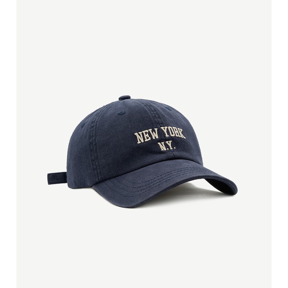 NEXTSTOP-193 Unisex Topi Baseball Pria Wanita Cap Hat Soft Material Bordir New York NY