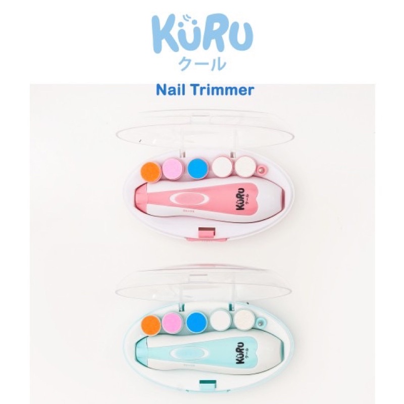 Kuru Baby Nail Trimmer Electric Alat Gunting Kuku Bayi Kikir Bayi Potong Kuku Bayi Newborn Elektrik Alat Pemotong Kuku Bayi Anak Dewasa Menicure Pedicure Grooming Set