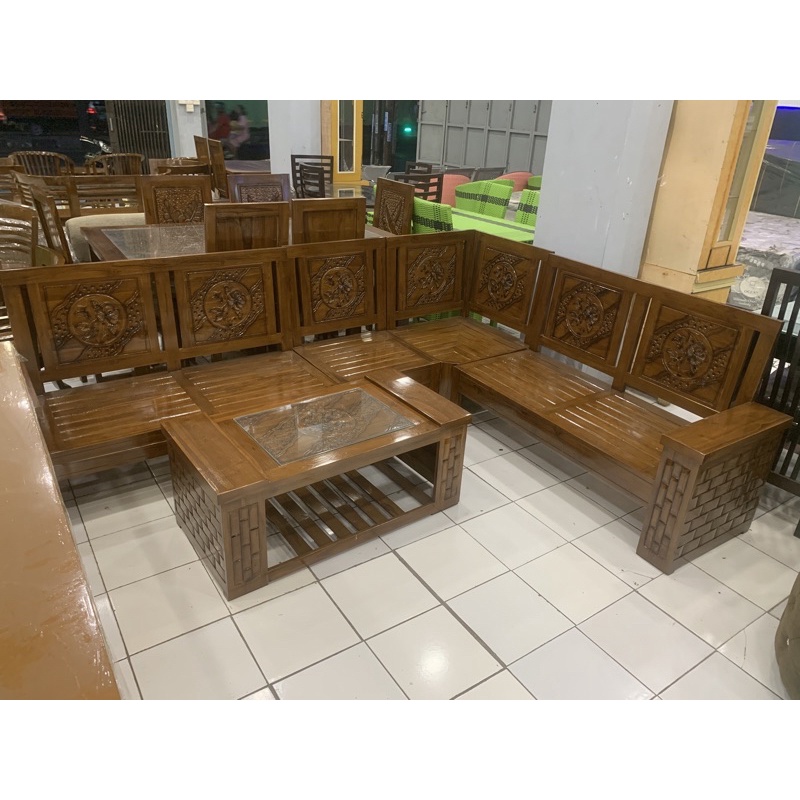 kursi l jati kursi sudut jati jepara