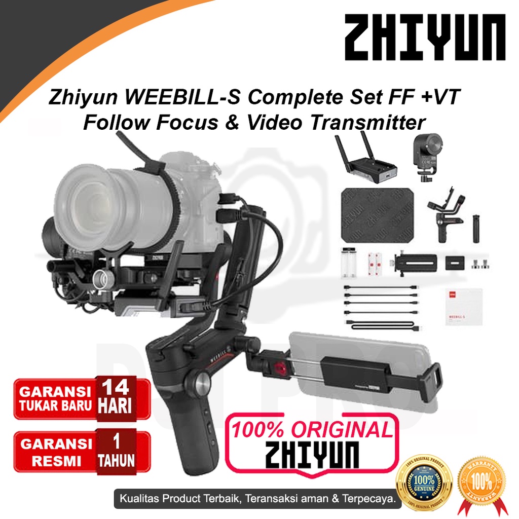 Zhiyun WEEBILL-S Complete Set FF + VT Follow Focus & Video Transmitter
