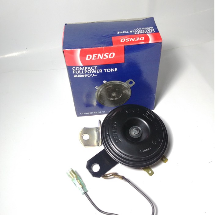 Klakson Denso Disc Single 12 V + Kabel Dan Braket