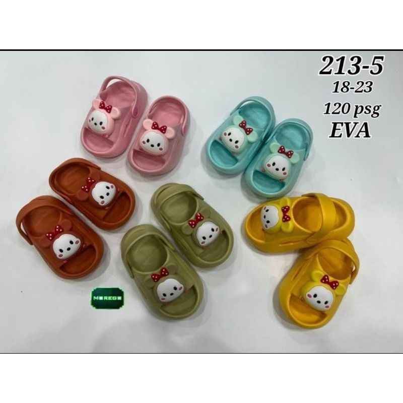 MOREGO 213-5 MINIMOUSE / SANDAL ANAK LUCU TALI BELAKANG